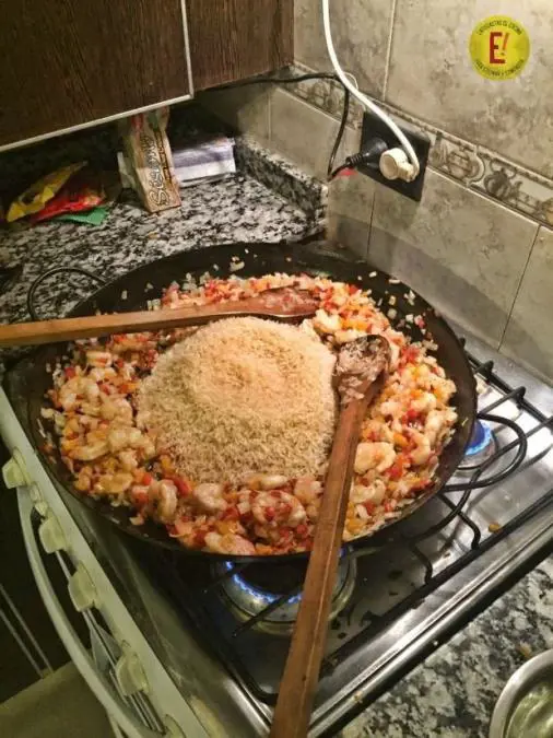 receta paella arroz