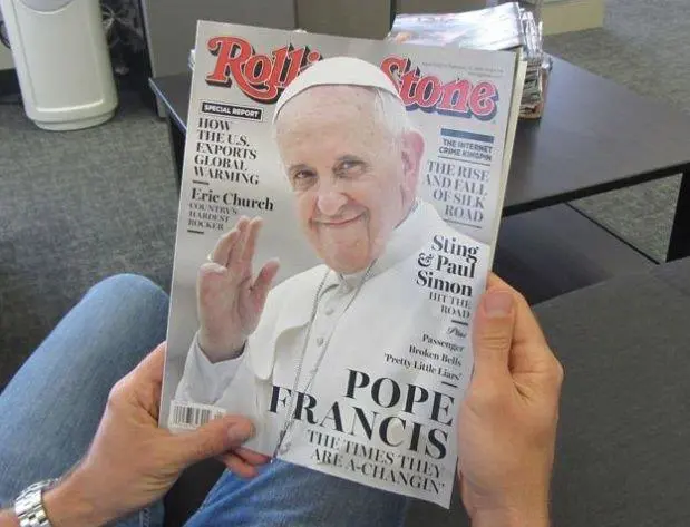 'Los tiempos cambian', titul la revista 'Rolling Stone' en el nmero que le dedic al Papa Francisco