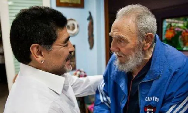 Maradona y Fidel