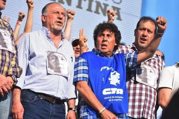 Yasky y Micheli, los voceros y titulares de las dos CTA