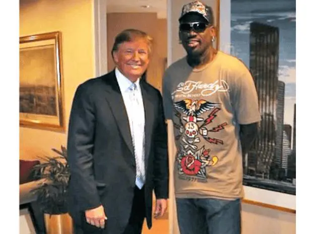 Dennis Rodman y Donald trump