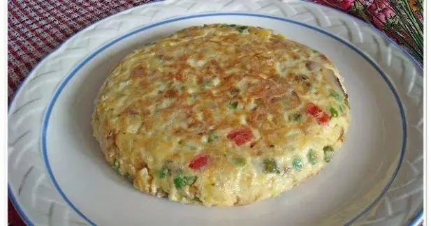 tortilla de papas jardinera