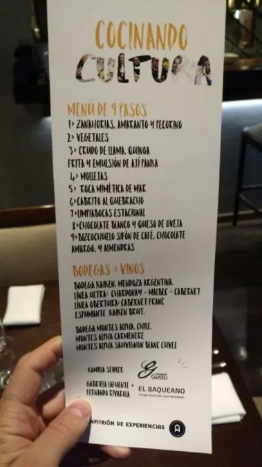 ateliere menu