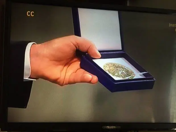 La medalla del Nobel de la Paz que recibi Santos