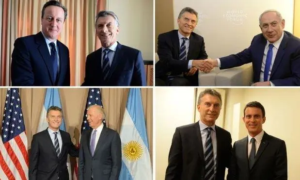 Algunas de las bilaterales de Macri durante su primer ao como Presidente