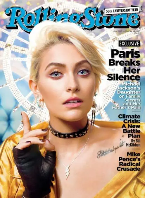 Paris Jackson en la tapa de Rolling Stones, donde habl por primera vez de sus temas ms ntimos