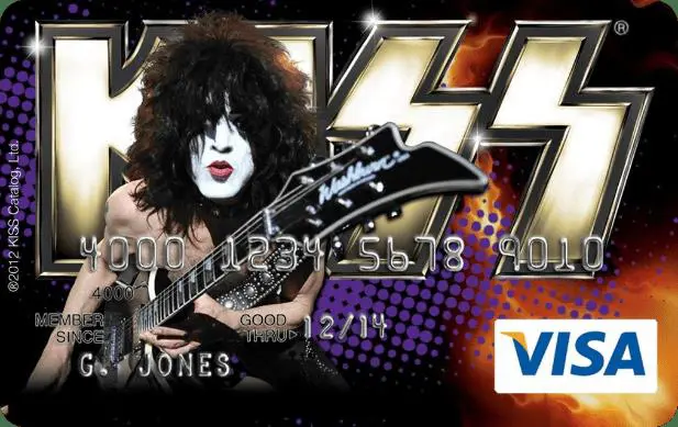 Tarjeta de crdito de Kiss