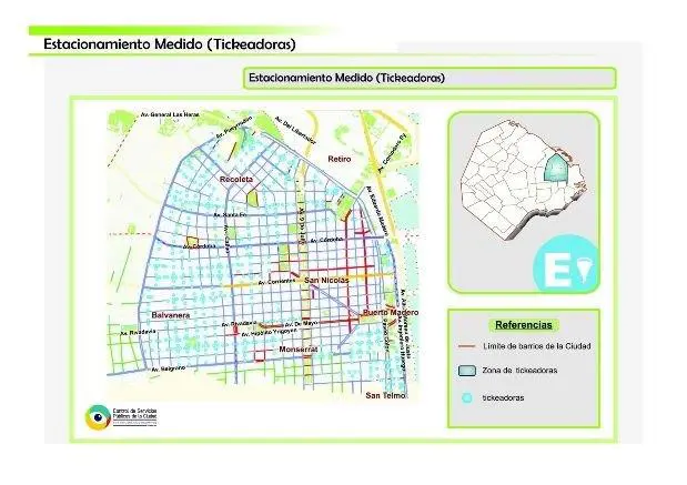 Mapa de Parqumetros