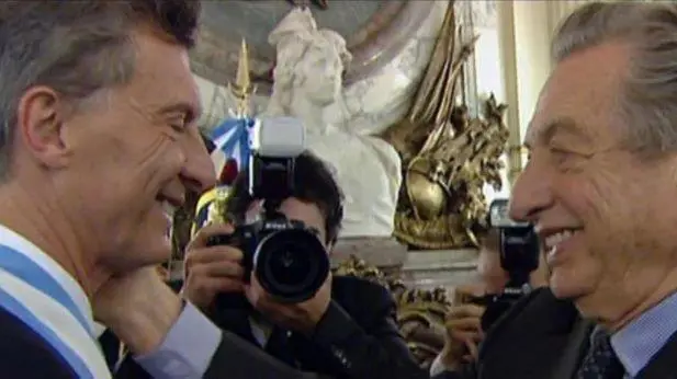 Mauricio y Franco Macri