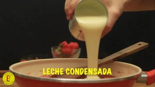 helado casero receta frutillas