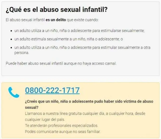 Qu hacer en caso de abuso sexual infantil