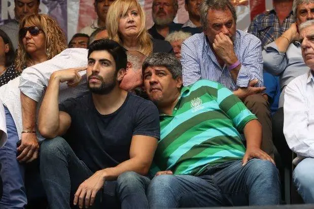 Facundo y Pablo Moyano, presentes en el acto de la CGT