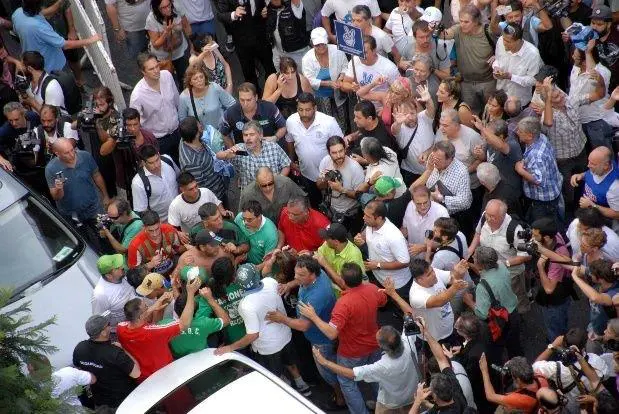 Enfrentamientos en la marcha de la CGT