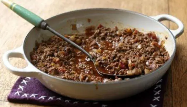 carne picada cocida