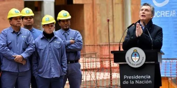 Macri, en el anuncio de hoy.