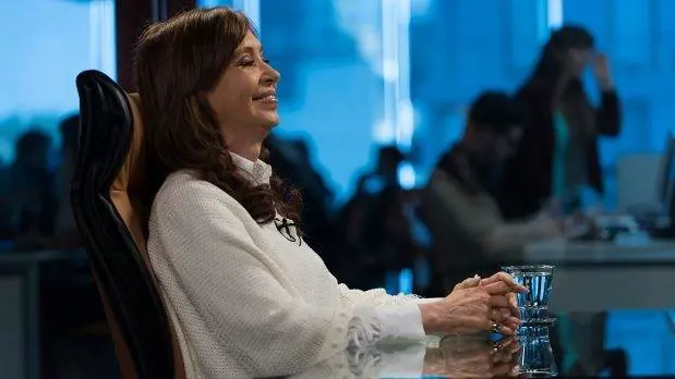 Cristina Kirchner, ayer, durante la entrevista con Luis Novaresio.