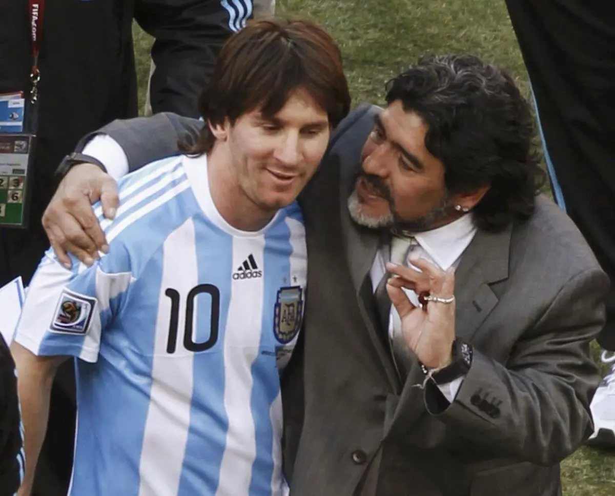 Messi y Maradona