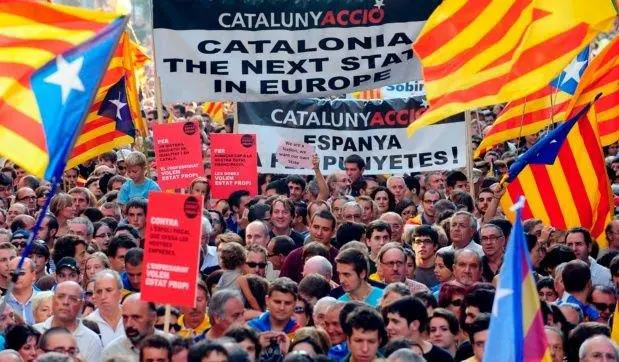 El pedido de independencia de los catalanes es cada vez ms fuerte. 