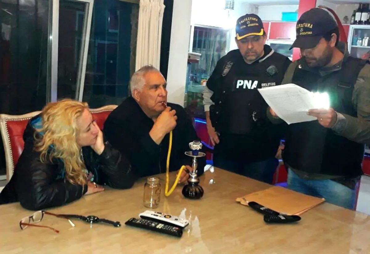 As fue detenido el Pata Medina el martes por la noche. 