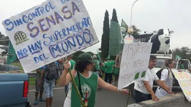 Protesta Senasa Riccheri