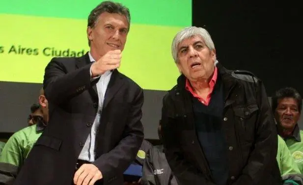 Mauricio Macri Hugo Moyano