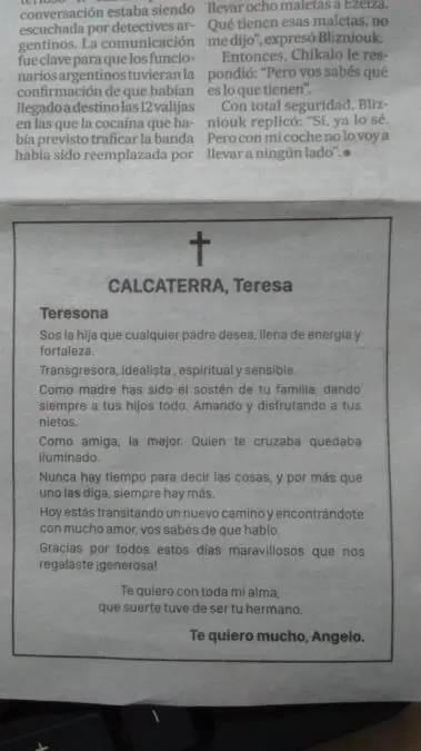 aviso teresa calcaterra