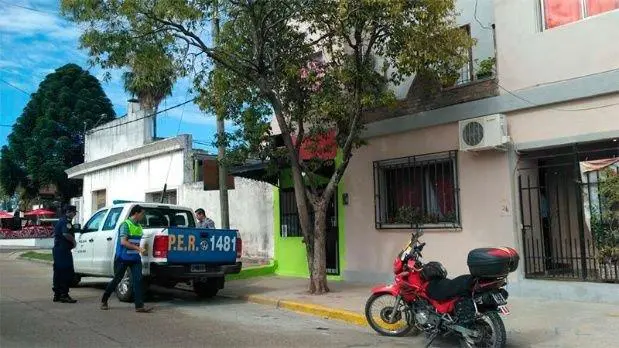 La casa de los Galarza y el local en el que, segn Fernando, Nahir lo golpe.