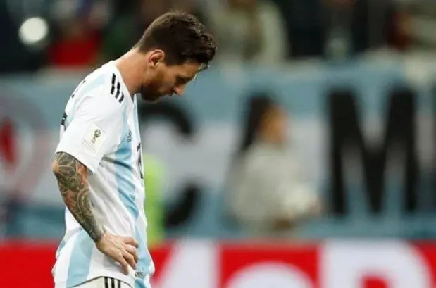 La desolacin de Messi durante el partido ante Croacia.