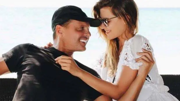 Una de las pocas fotos de Luis Miguel junto a su hija, Michelle.