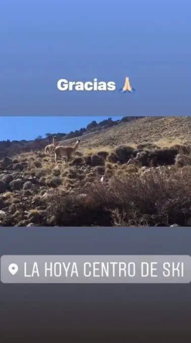 La ltima historia que comparti el joven desde el centro de esqu.