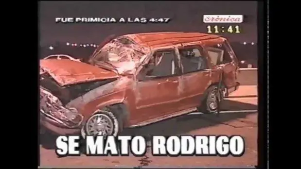 Las cmaras llegaron rpido al lugar del accidente en el que muri Rodrigo.