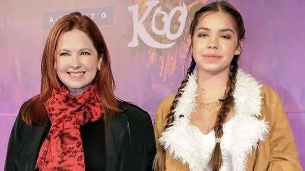 Andrea Del Boca junto a su hija, Anna Chiara.