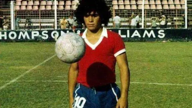 Diego en Argentinos Juniors