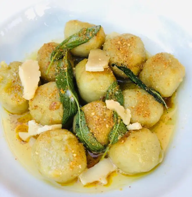 Gnudi de batata, ideales para el fresco otoal. 