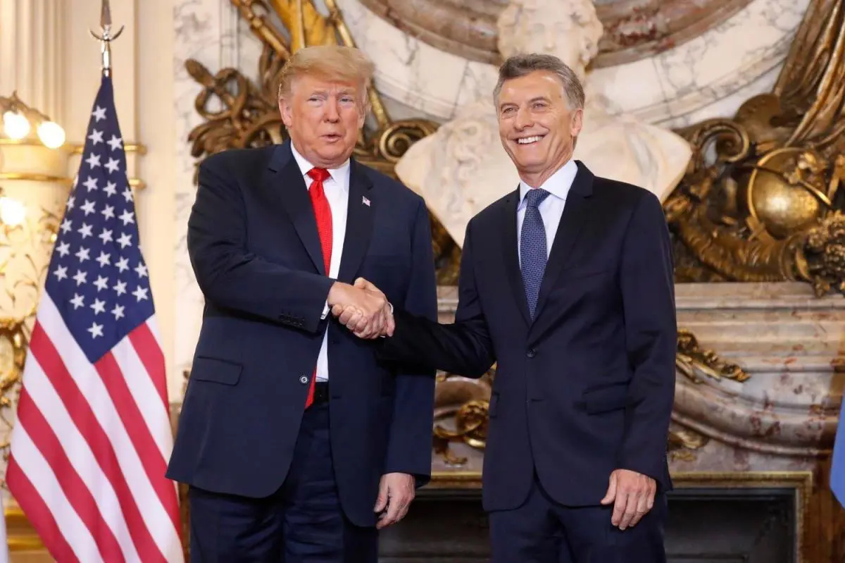 Trump volvi a brindarle un gesto de apoyo a Macri.