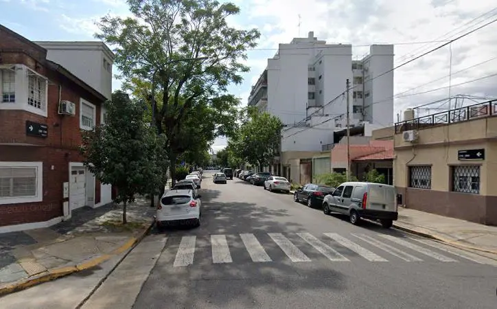 La zona de Villa del Parque en la que ocurri el crimen.